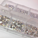 Kit Piedras Para Uñas/Rostro - Plateado