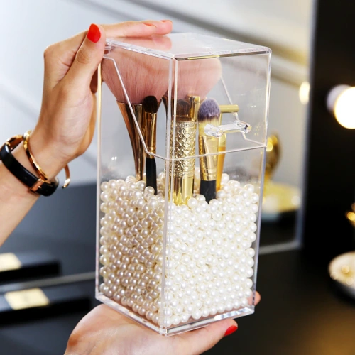 Porta Brochas Acrílico - Transparente