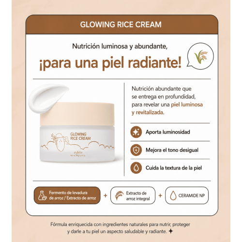 Glowing Rice Cream 80g – Esfolio