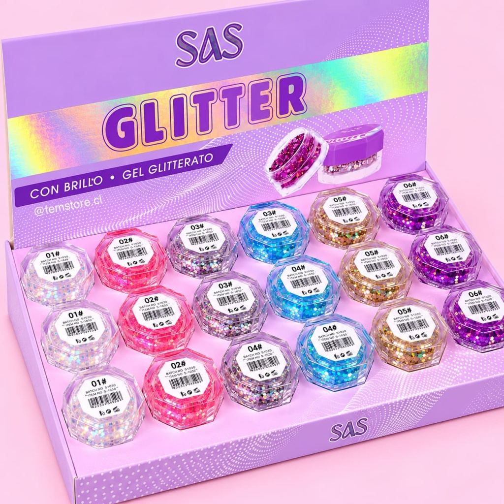 Glitter Gel Multiuso - SAS